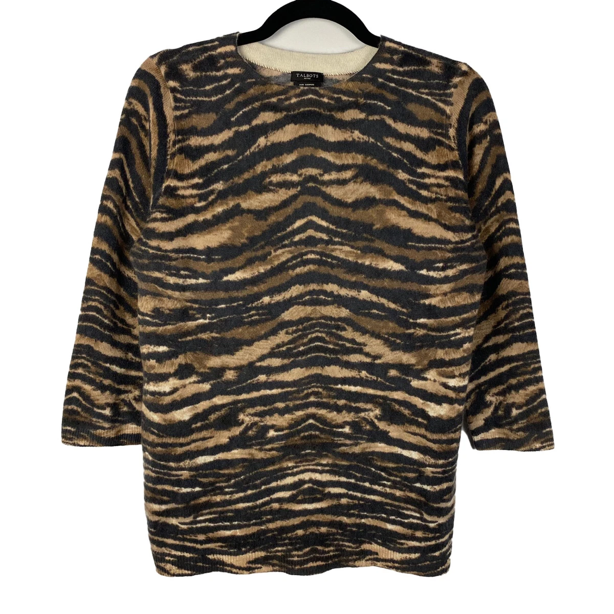 Talbots animal print sweater clearance