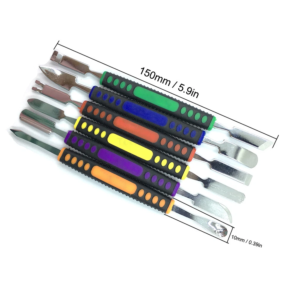 6 in 1 Repair Opening Tools Metal Pry Spudger Disassemble Set Cell Phone GPS USA - Image 2 of 4