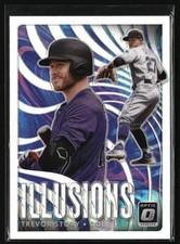 Trevor Story 2020 Donruss Optic #OI-14 Optic Illusions Holo Colorado Rockies