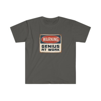 Genius At Work Tee - Unisex Softstyle T-Shirt
