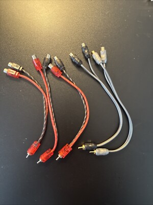 Audio cable RCA 1F2M RCA Splitter adapter and RCA 1M2F  12 pieces