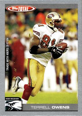 2004 Topps Total #131 Terrell Owens Silver
