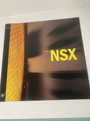 2001 Acura NSX Original Sales Brochure Catalog Book - Spa Yellow Pearl Sports