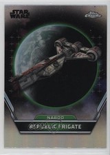2024 Topps Chrome Star Wars Hyperspace Naboo Refractor Republic Frigate #46 19c6