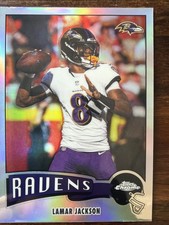 2025 Topps Chrome Football Lamar Jackson 1975 Refractor