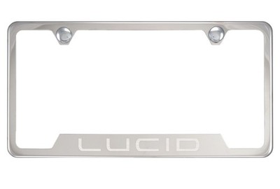 Chrome License Plate Frame for Lucid