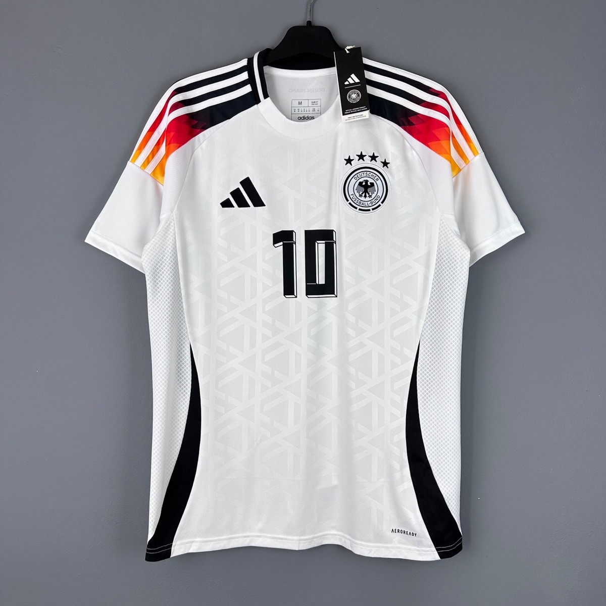 adidas JFA シャツ Mサイズ ホワイト Germany Jamal Musiala Home Jersey Genuine Adidas Shirt Size M