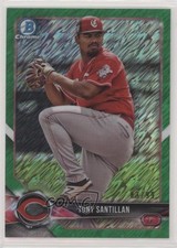 2018 Bowman Chrome Prospects Green Shimmer Refractor 83/99 Antonio Santillan 0wq