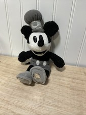 Original Authentic Disney Store Steamboat Willie Mickey Mouse Plush Stuffed Toy
