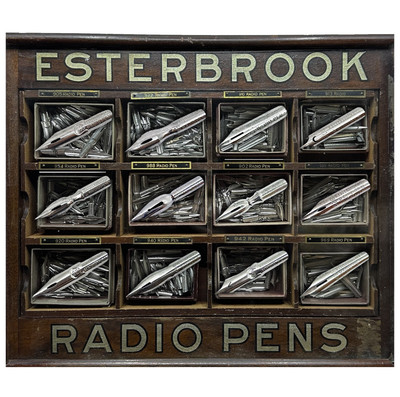 Lot of 12 Esterbrook RADIO Pen Nibs Assortment Sampler Set Vintage Dip Pen Nibs