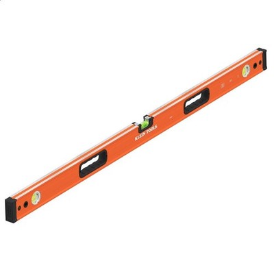 Klein Tools 93548 48in Box Beam Level 3-Vial Top Read V-Groove
