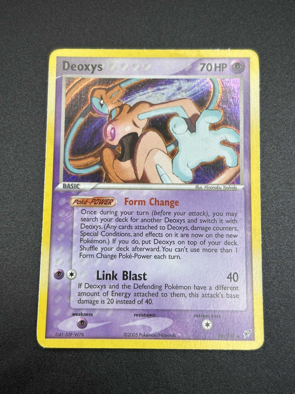 Pokémon TCG Deoxys 16/107 EX Deoxys Holo (LP-)