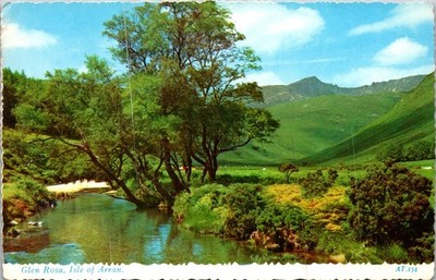 Glen Rosa Isle of Arran Scotland UK Chrome Postcard E2