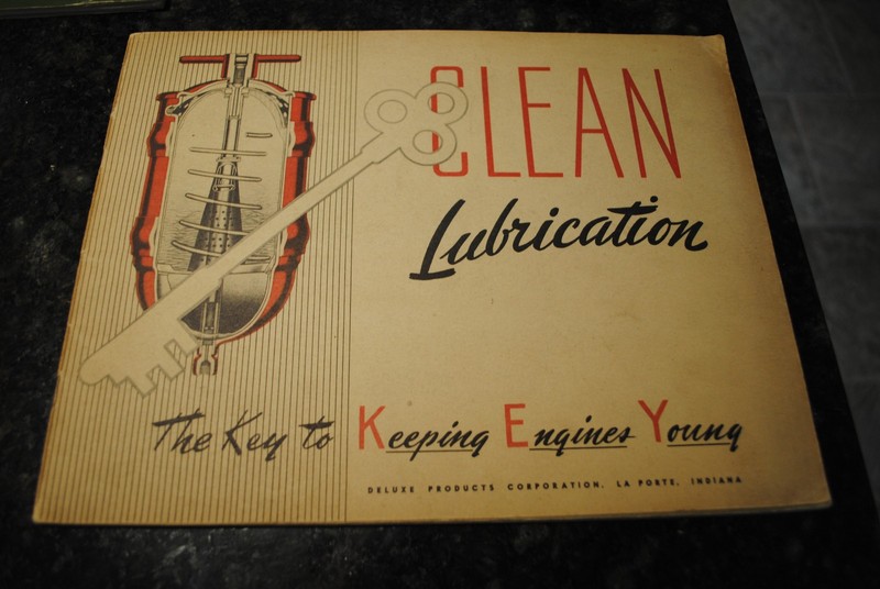 VTG 1945 DELUXE OIL FILTER "Clean Lubrication" Brochure FREE SHIPPING