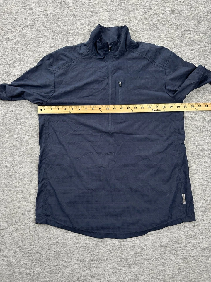 Camiseta deportiva Club Ride para hombre azul medio 1/2 cremallera rendimiento ciclismo ciclismo montar Foto 3 de 4