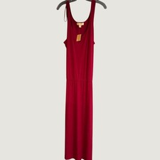 Michael Michael Kors Womens XL Lacquer Pink Maxi Dress MU28H19A22 Scoop Neck NEW