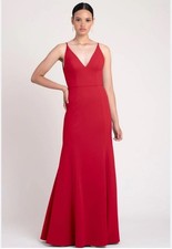 BHLDN Anthropologie Stella Dress Red Sz Large