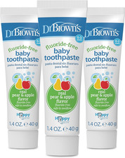 Fluoride-Free Baby Toothpaste, Infant and Toddler Oral Care, 1.4Oz/40G, 0-3 Year
