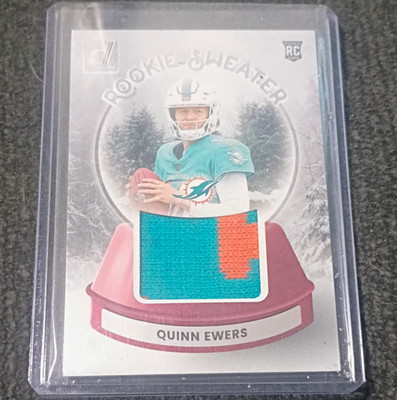 Panini 2025 Donruss Rookie Holiday Sweaters Quinn Ewers #SWE-QES Dolphins