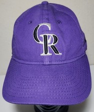New Era Colorado Rockies 9TWENTY Youth Purple CR Embroidered Adjustable Cap