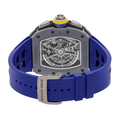 Richard Mille RM65-01 Fendu Chrono Squelette Gris Carbone Montre Auto RM65-01 FQ - Photo 4 sur 6