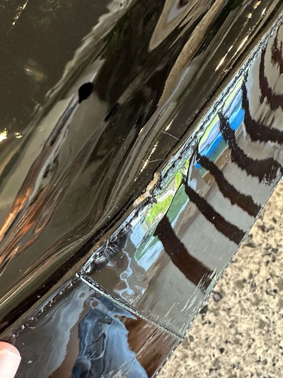 Borsa Coach Nancy in pelle verniciata Z24041 nera a mano