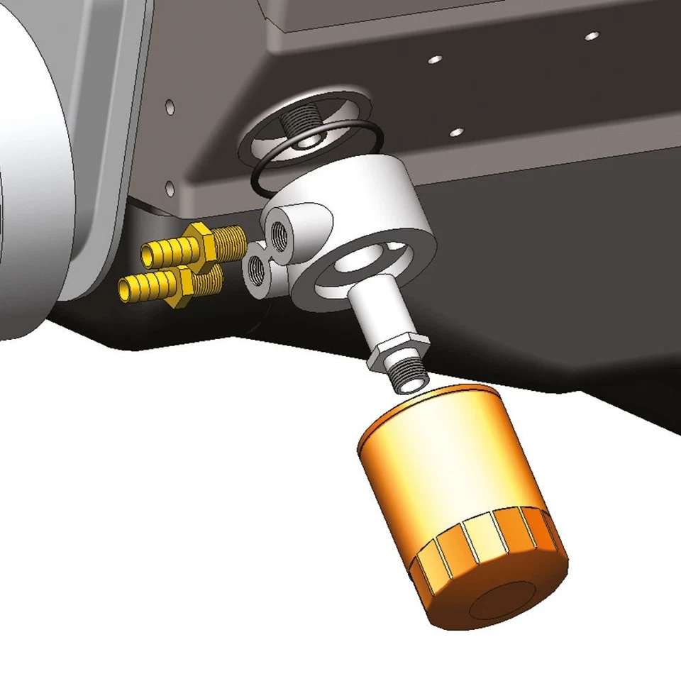 For Chevy Camaro 16-18 Derale Performance Series 7000 Engine Oil Cooler Kit Foto 3 de 3