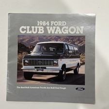 1984 Ford Club Wagon Van Vintage Sales Brochure Catalog 11&rdquo;x11&rdquo;
