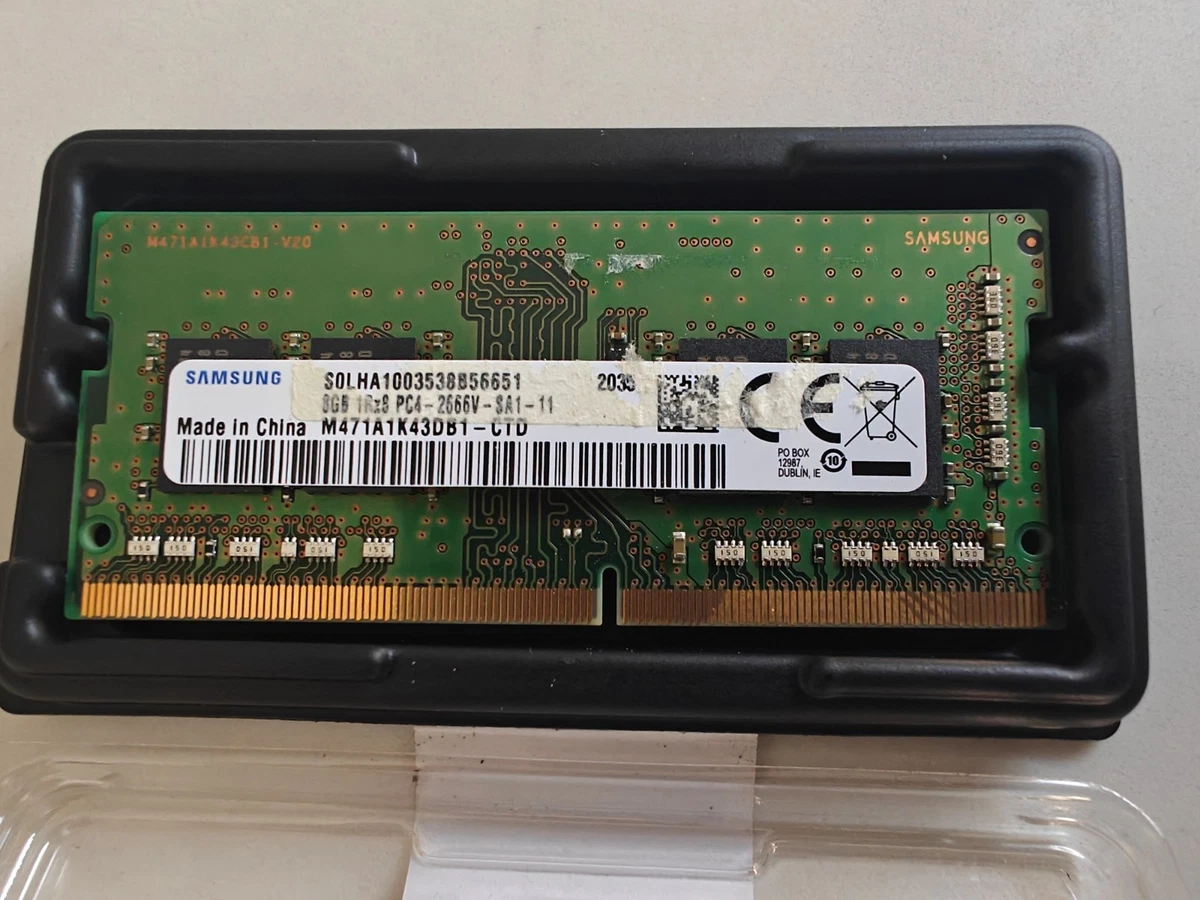 Samsung PC4-21300 (DDR4-2666) Bus Speed Computer RAM 8 GB Capacity