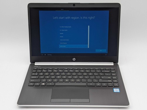 HP LAPTOP 14-cf1020od 14" HD I3-8145U 128GB SSD 4GB W10 - Picture 1 of 15