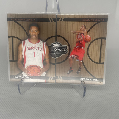 2008 Topps Co-Signers Derrick Rose Bulls Rookie Tracy McGrady Rockets /399