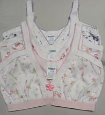 3-NEW TEEN BRA GIR'S TRAINING BRA STRECHY COTTON UNDERWEAR THIN STRAPS SIZE: 15