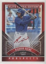 2015 Panini Elite Extra Edition Prospects Red Ink 10/25 Richard Urena Auto 06z2