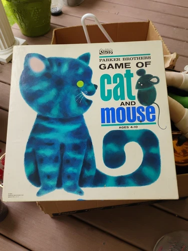 Vintage 1964 Cat And Mouse Game by Parker Brothers Complete