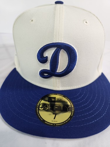 New Era Dodgers Off White Alternate 'D' Retro Side Patch 59fifty Fitted Size 7 - 第 6/10 張圖片