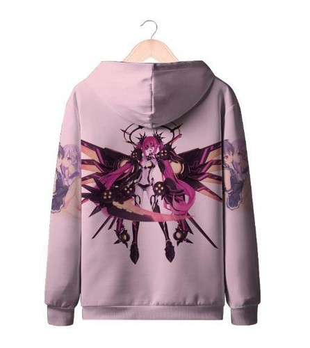 Hyperdimension Neptunia Kapuzen Sweatshirt Kapuzenpulli Hoodie Pullover Jacket - Picture 3 of 3