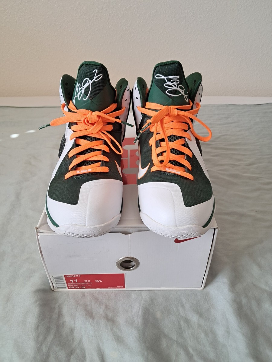 Nike LeBron Miami Huricanes Shoes Size 11 469764-102