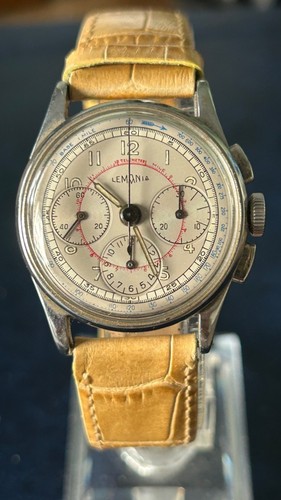 Lemania Chronograph Tricompax Vintage Cal. 27CHRO-C12 Extremely Rare