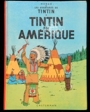 Hergé Tintin en Amerique Hardback Comic 1977 3C2 Vintage French Edition VGC