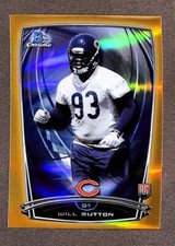 2014 Bowman Chrome Gold Refractor #120 Will Sutton /50 Rookie
