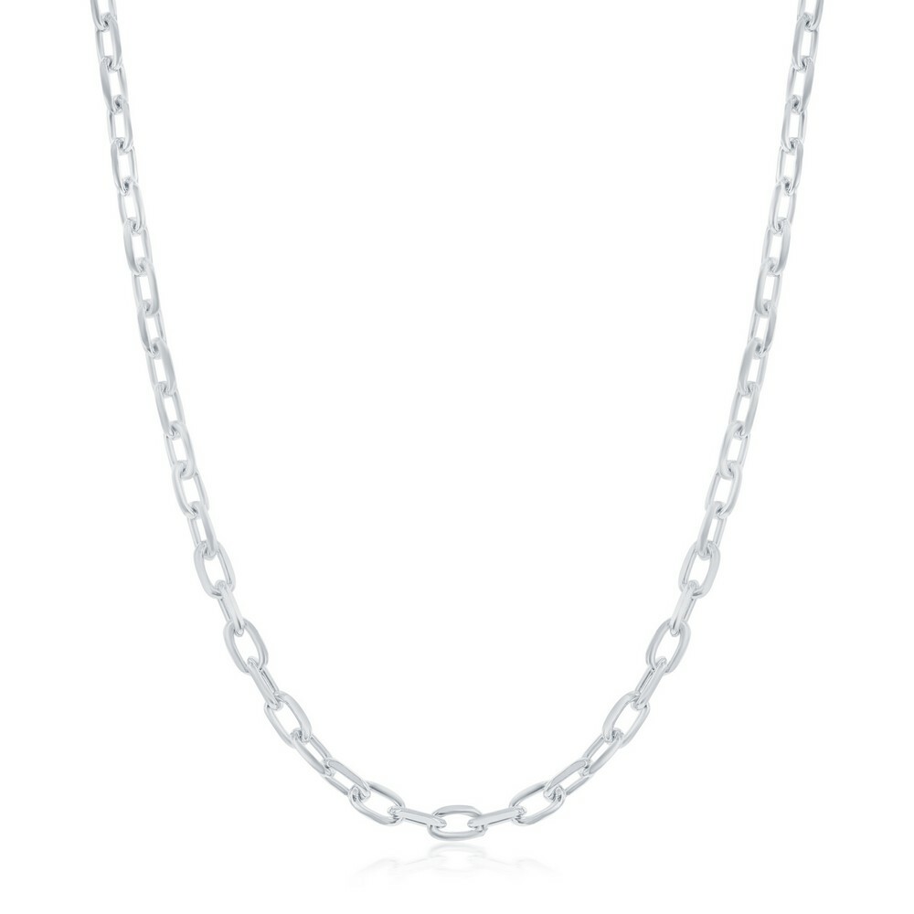 Якорная цепь из чистого серебра толщиной 35 мм с родиевым покрытием 23690₽