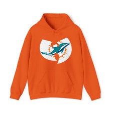 MIAMI football Unisex Heavy Hooded Sweatshirt FLORIDA Wu Tang Clan DOLPHINS