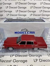 MCG Model Car Group 1982 Cadillac Fleetwood Brougham Dark Red 1:18 Diecast