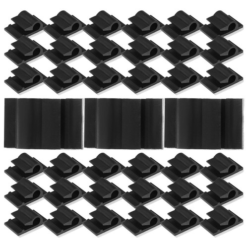 50 Pcs Scheda Morsetto Clip Autoadesive Per La Gestione Dei Cavi - Photo 2/12