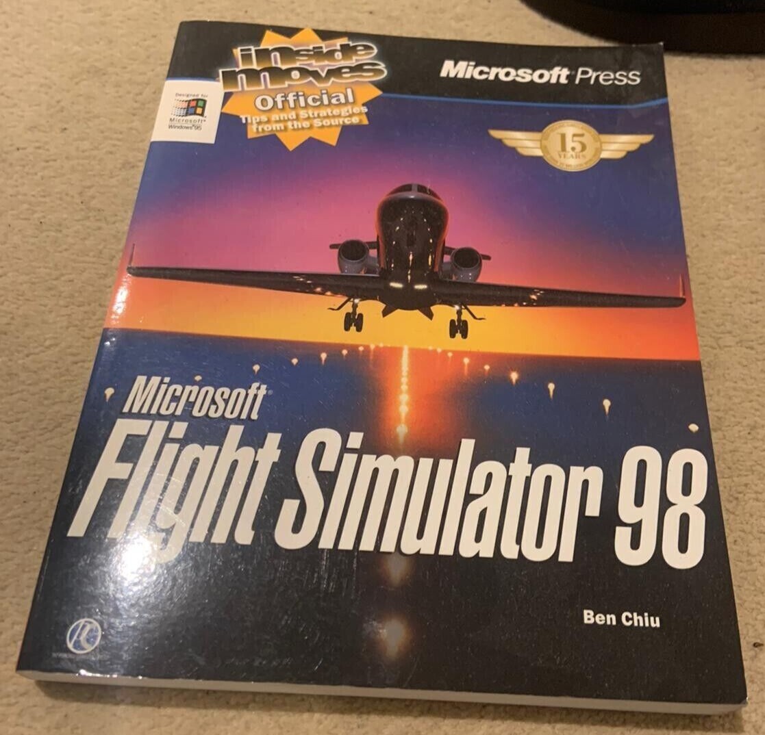Microsoft Flight Simulator 98 Set - Joystick, Pilot Handbooks and