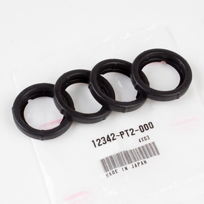 Genuine OEM Honda Spark Plug Rubber Grommet Seals B18 B16 B17  12342-PT2-000 4PC