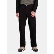 George Men's Premium 5 Pocket Straight Pants Size 3 XLarge-40-30 Black/New