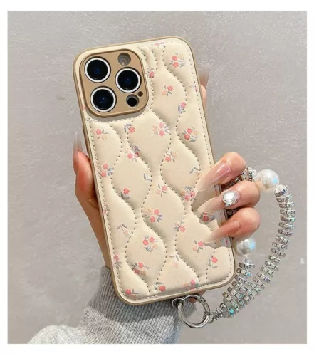 Countryside style floral shiny strap phone case ladies' gift- - Picture 12 of 13