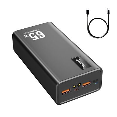 50000mAh 65W Type C Fast Charger Power Bank External Battery For Laptop Phone