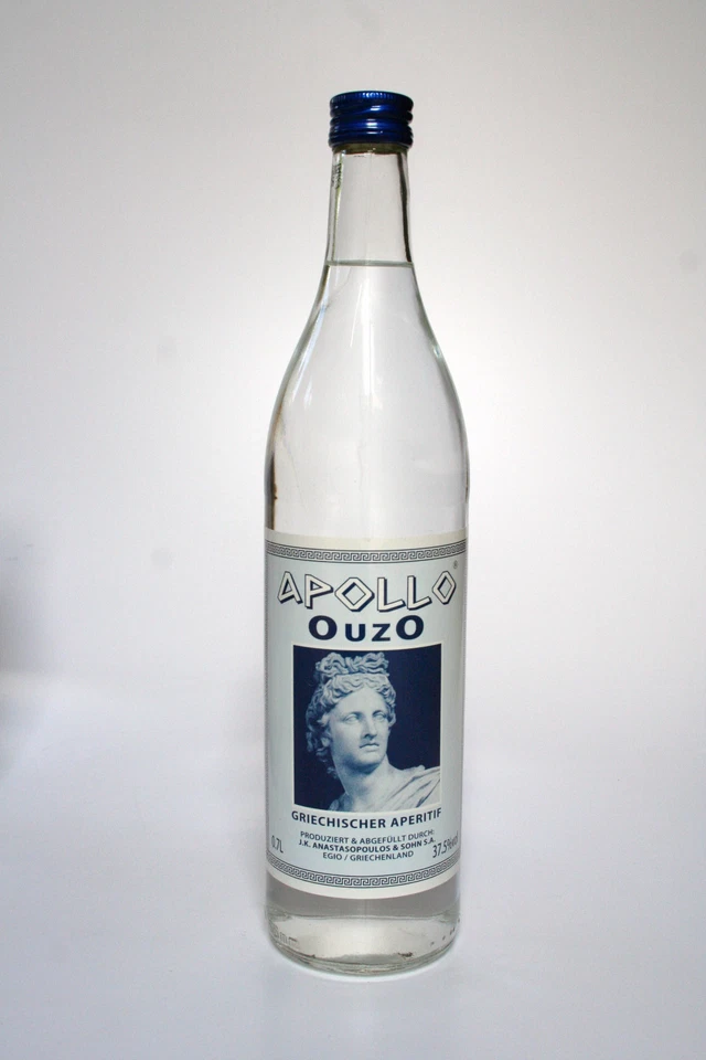 6 Flaschen Ouzo Apollo 37,5% Vol., 0,7 l Liter 700 ml - Bild 2 von 4